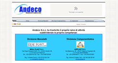 Desktop Screenshot of andeco.it